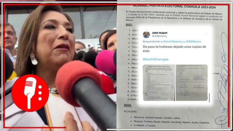 Xóchitl Gálvez trata de desviar la atención de los mafiosos acuerdos de sus partidos y denuncia a Sheinbaum y AMLO ante el INE; &#8220;no tienes ni una pizca de vergüenza&#8221;, le reclaman