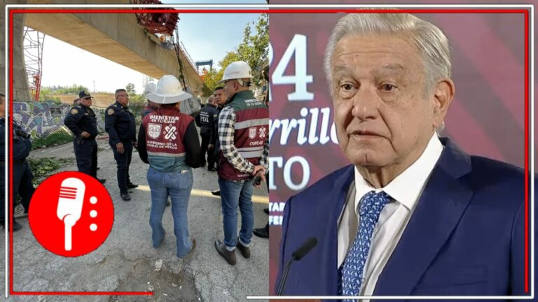 Amarillistas, sensacionalistas y alarmistas: AMLO expone que los medios de desinformación de la derecha tratan de lucrar políticamente tras caída de una dovela del Tren Interurbano