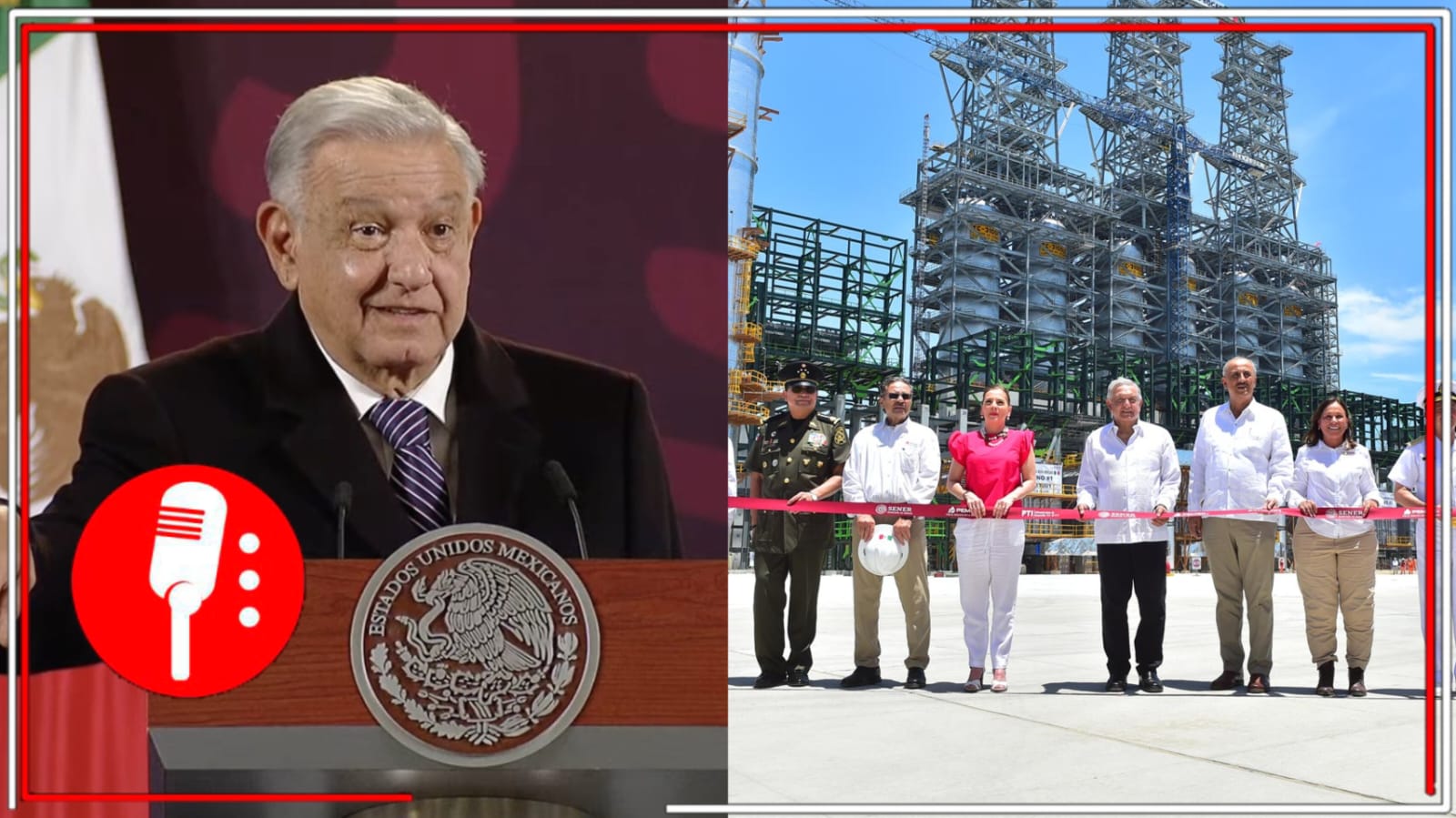 AMLO informó que el 28 de febrero, la Refinería de Dos Bocas, Tabasco, comenzará a trabajar a toda su capacidad, generando más de 280 mil barriles al día