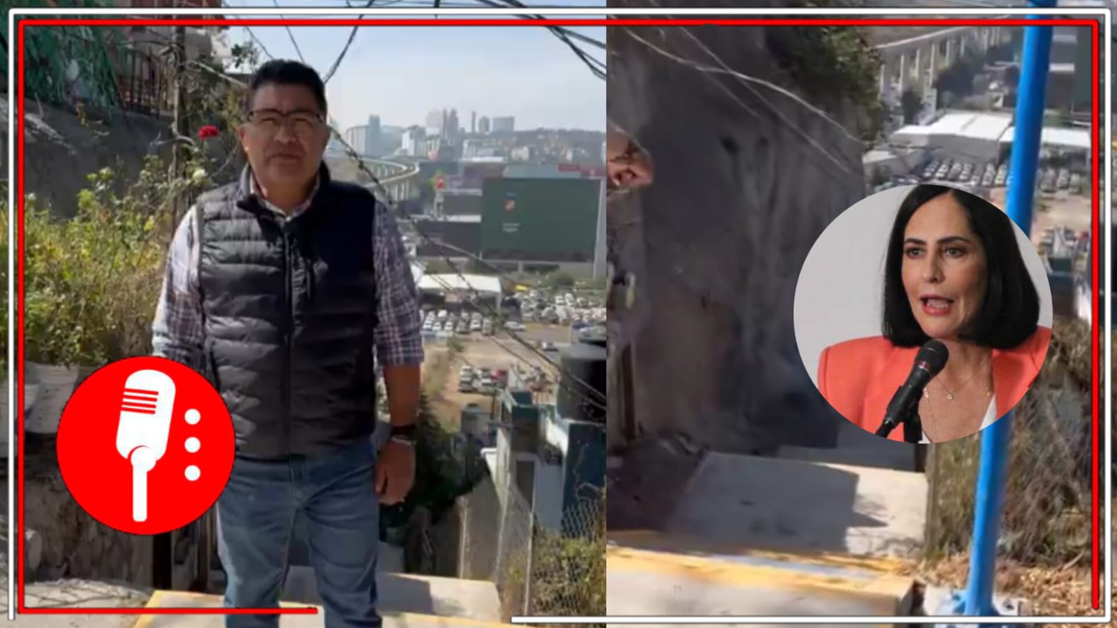 Los gobiernos del PAN son una simulación: Ciudadano denuncia que Lía Limón pretende inaugurar escaleras que fueron construidas por el Gobierno de la CDMX (VIDEO)