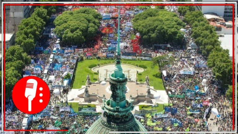 Miles protestan en Argentina contra de las medidas neoliberales que impulsa Javier Milei (VIDEO)