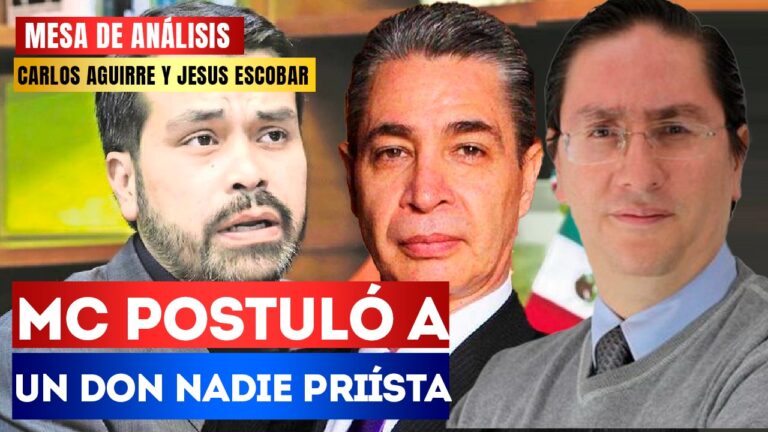 #MesadeAnálisis | MC postuló a un don nadie priísta: Carlos Aguirre y Jesús Escobar hablaron sobre el hecho de que MC eligió a Jorge Álvarez Máynez, un expriista, como precandidato a la presidencia de la República