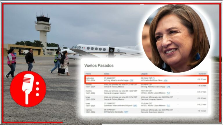 La panista Xóchitl Gálvez deja su convoy de autos de lujo y ahora es captada volando en jet privado de Campeche a Tabasco (FOTOS)