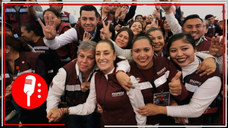 Claudia Sheinbaum se reúne con la estructura de Morena en San Luis Potosí