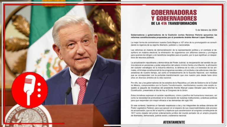Respaldan Gobernadores de Morena iniciativas de reformas presentadas por AMLO 