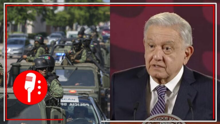 AMLO descarta que luego de su sexenio, en México vuelva a dominar el crimen organizado, como en tiempos de Calderón y Peña