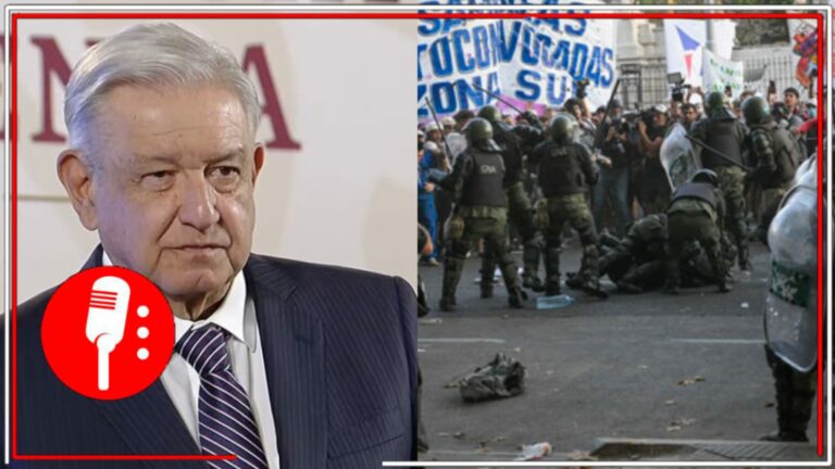 Ese modelo no funciona: AMLO critica que el gobierno del conservador Javier Milei reprima al pueblo argentino (VIDEO)