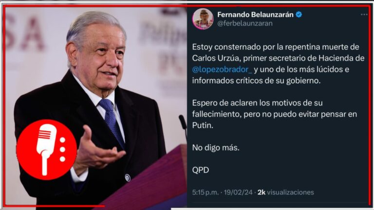 Gente de malas entrañas trata de ligar muerte de Urzúa con AMLO; el Presidente lamenta la muerte del ex funcionario y condena a los conservadores por sus viles calumnias (VIDEO)