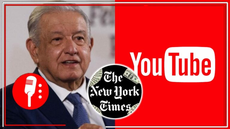 YouTube se une a la embestida contra AMLO y baja la mañanera en donde el mandatario mexicano muestra la prepotente carta que el NYT envió a Palacio Nacional