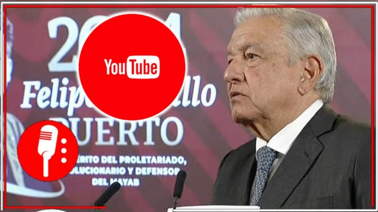 YouTube está tomada por los conservadores, advierte AMLO tras la censura de la plataforma y acusa que son del mismo grupo de Claudio X. González