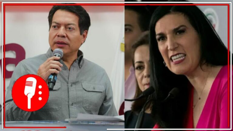 Kenia López Rabadán enfurece porque Mario Delgado exhibió la campaña millonaria de la derecha con bots para atacar a la 4T (VIDEO)