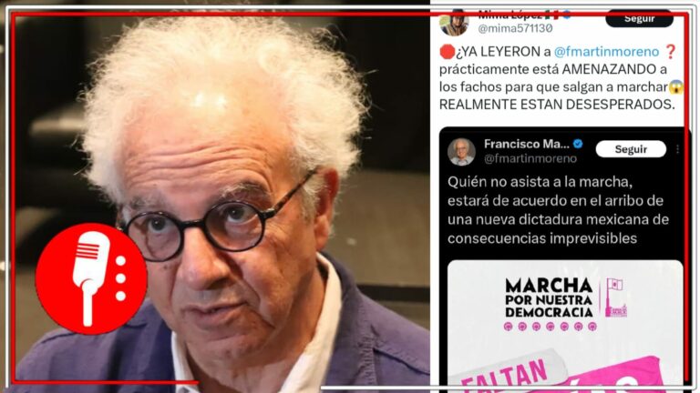 La derecha está realmente desesperada: Exhiben que Francisco Martín Moreno recurre a la “amenaza” para que la gente asista a la marcha convocada por Claudio X. González