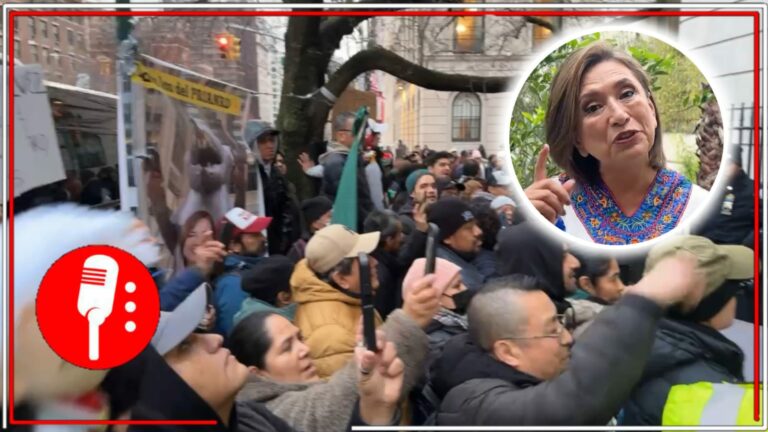 Migrantes mexicanos en Nueva York manifiestan su rechazo a la vista de Xóchitl Gálvez a Estados Unidos(VIDE0)