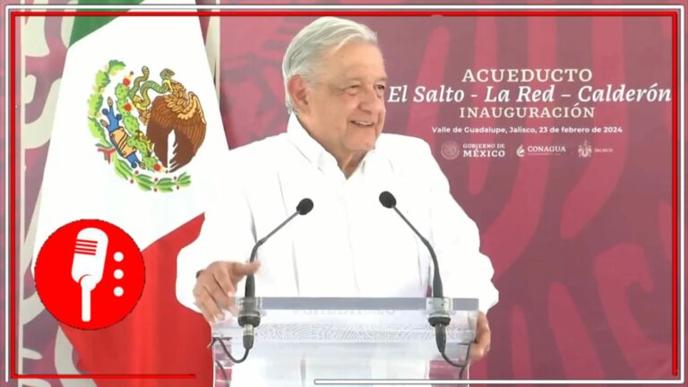 AMLO encabeza la inauguración del Acueducto “El Salto &#8211; La Red &#8211; Calderón”, en Valle de Guadalupe, Jalisco (VIDEO)