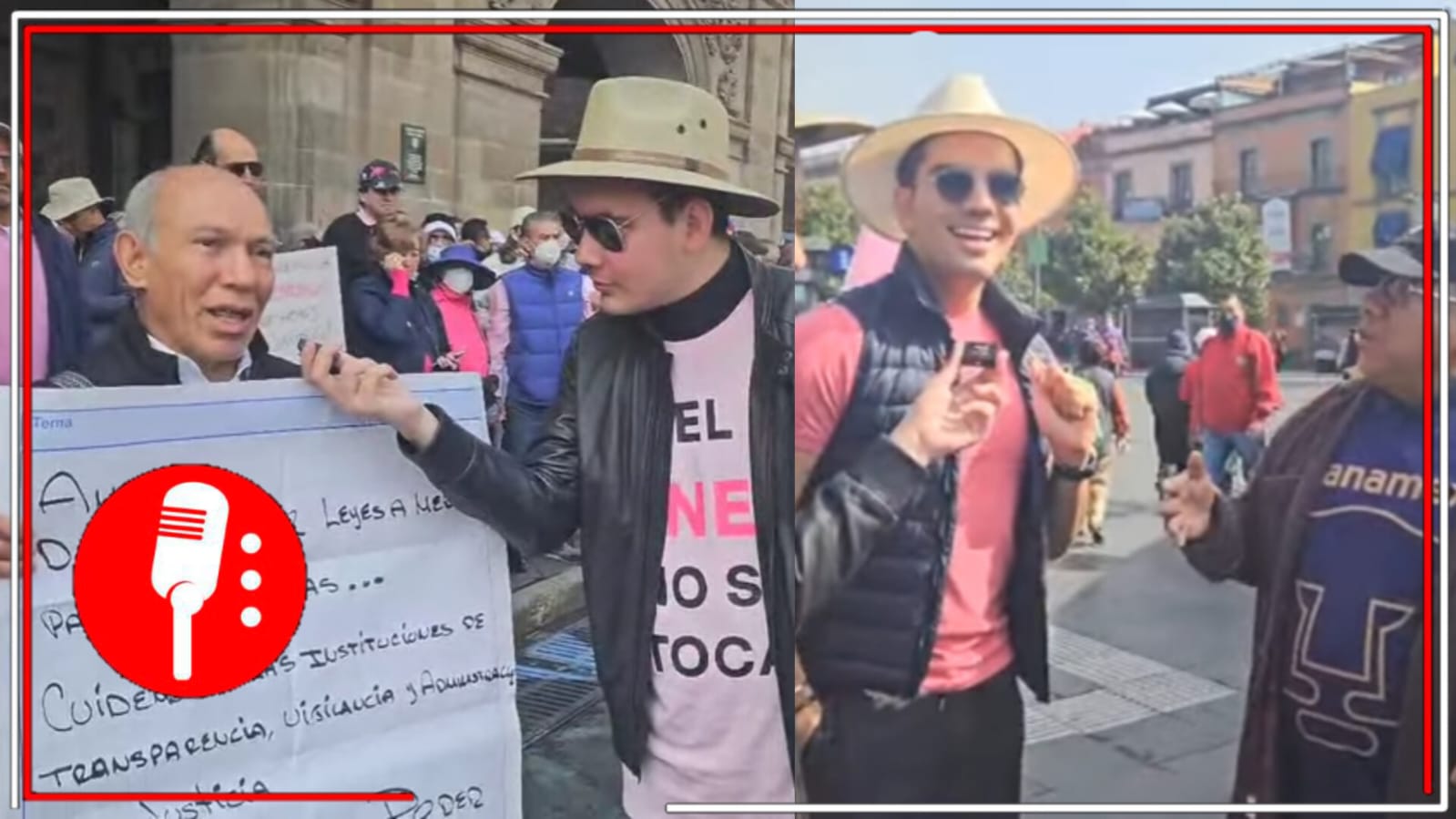 La gente cree que les quieren quitar sus casas: Manuel Pedrero y Poncho Gutiérrez se infiltran a la marcha por la democracia, que fue convocada por el PRIAN y Claudio X. González