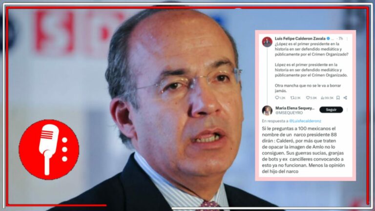 El hijo de Calderón quiere dañar a AMLO al vincularlo con el crimen organizado y en redes le responden que el verdadero “narcopresidente” fue su padre