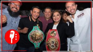 Clara Brugada recibe el respaldo de Rafa Márquez, campeón mundial de boxeo; en las Utopías se crearán escuelas en esta disciplina para impulsar a los nuevos talentos
