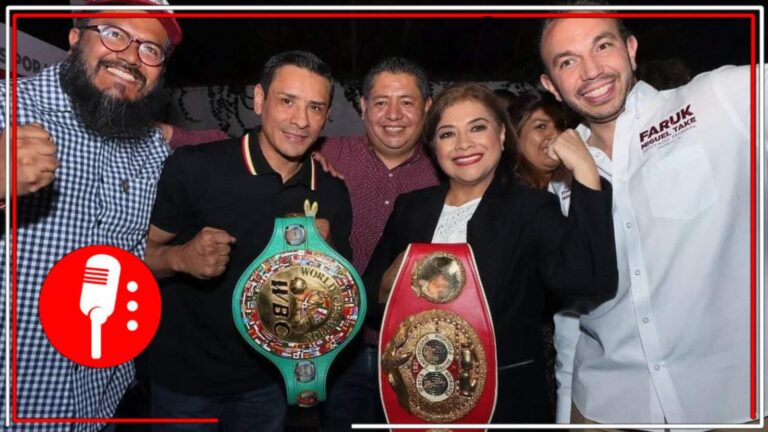 Clara Brugada recibe el respaldo de Rafa Márquez, campeón mundial de boxeo; en las Utopías se crearán escuelas en esta disciplina para impulsar a los nuevos talentos