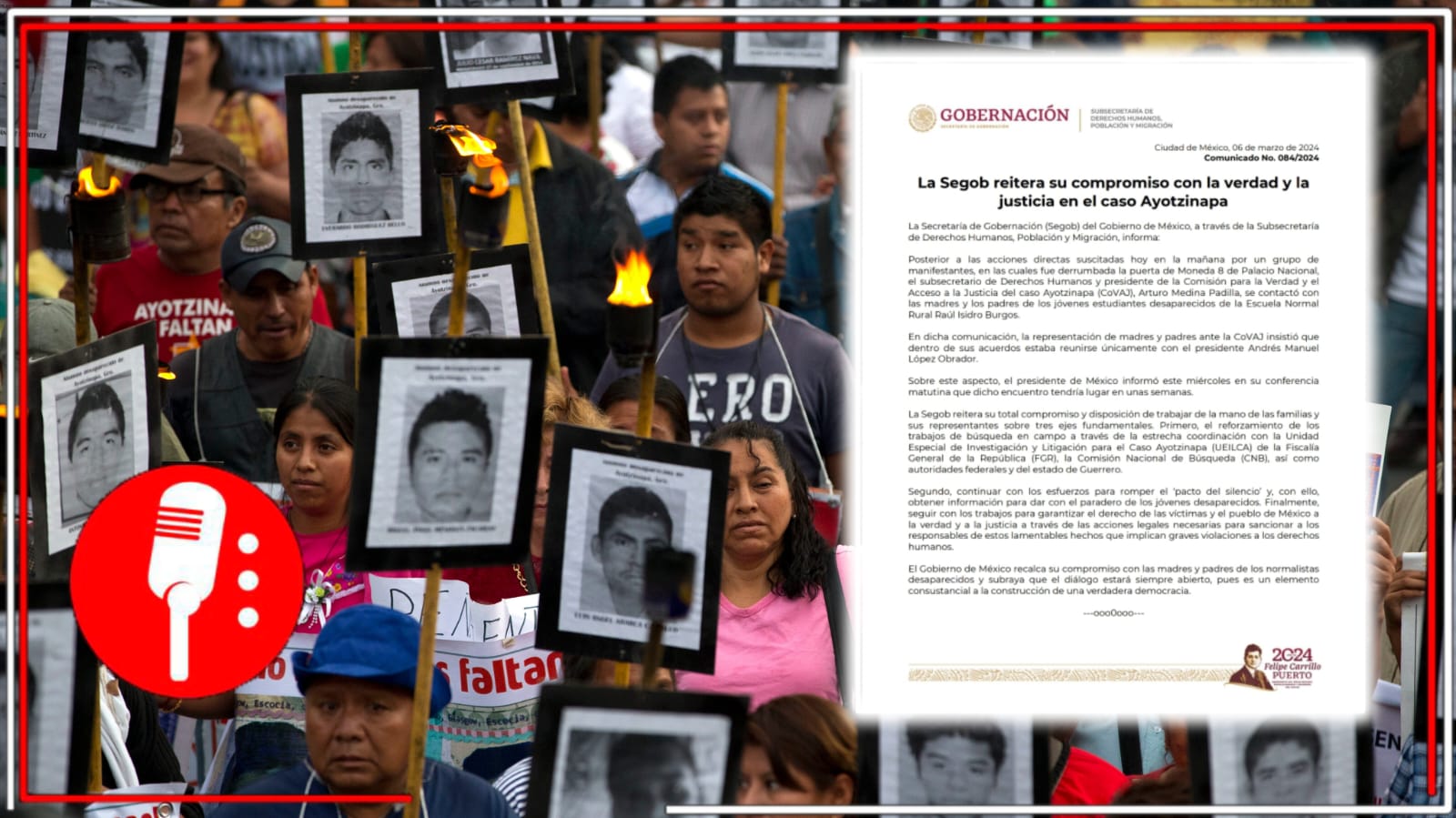 La 4T se compromete a la justicia y verdad: El Subsecretario de Gobernación contactó a madres y padres de los 43 estudiantes de Ayotzinapa y reitera compromiso de trabajar de la mano de los familiares
