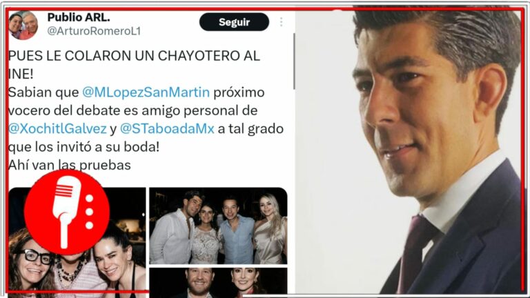 Mexicanos denuncian conflicto de intereses de Manuel López San Martín, el posible moderador del debate presidencial que invitó a su boda a los panistas Xóchitl Gálvez y a Santiago Taboada