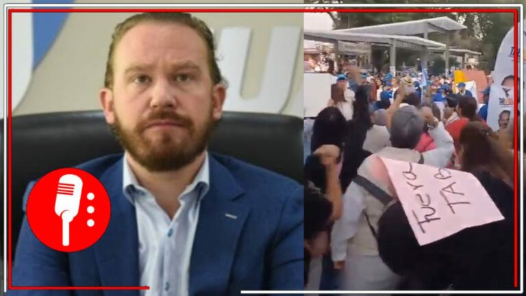 Vecinos de la alcaldía Miguel Hidalgo se manifiestan en contra de Santiago Taboada, candidato capitalino del PRIAN y relacionado al Cártel Inmobiliario (VIDEO)