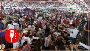 Más de 20 mil tabasqueños abarrotan el campo de béisbol de Comalcalco para refrendar su respaldo a Claudia Sheinbaum y al Plan C