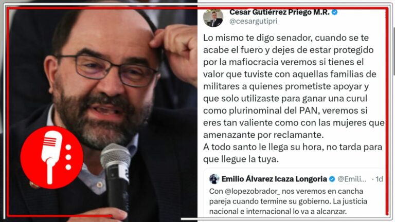 El &#8220;farsante&#8221; de Álvarez Icaza amenaza a AMLO con &#8220;llevarlo a tribunales internacionales&#8221;, pero el abogado César Gutiérrez expone la doble cara y las corruptelas del plurinominal conservador