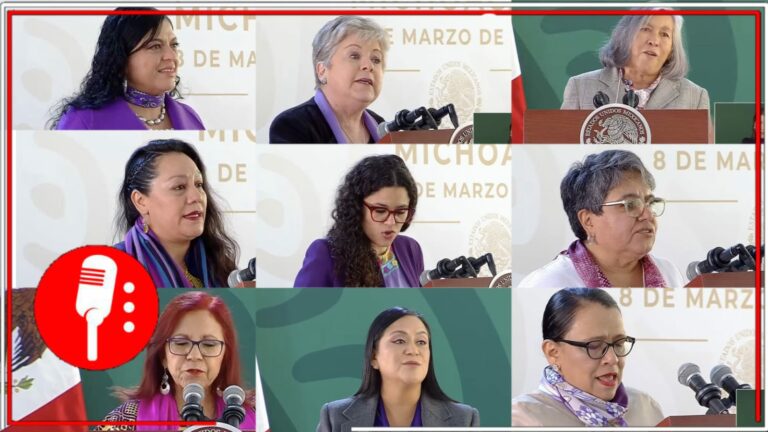 Ahora México es un país de derechos: Mujeres integrantes del primer gabinete paritario en la historia del país, conmemoran el Día Internacional de la Mujer