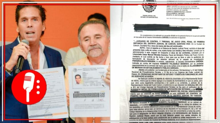 Así los candidatos de Movimiento Ciudadano: Abren carpeta de investigación contra Roberto Palazuelos por allanamiento de morada, amenazas y despojo de terrenos