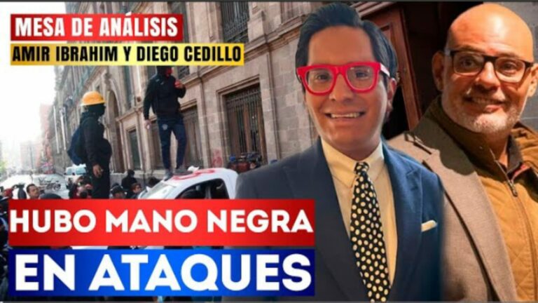 Mesa de Análisis | Hubo mano negra en ataques: Amir Ibrahim y Diego Cedillo hablan sobre la irrupción violenta de encapuchados en Palacio Nacional y de los intereses políticos que están detrás de esta movilización