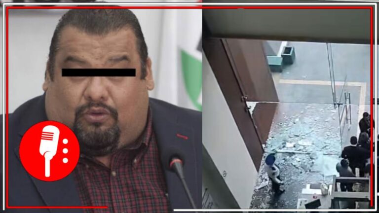 Un grupo de priistas rompe vidrios en el Poder Judicial de la CDMX; exige la liberación de Cuauhtémoc Gutiérrez, acusado por lo delitos de trata de personas y asociación delictuosa