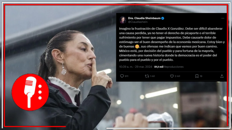 Claudia Sheinbaum demuestra su firmeza y temple al responder con educación a los ataques del gerente del frente conservador Claudio X. González