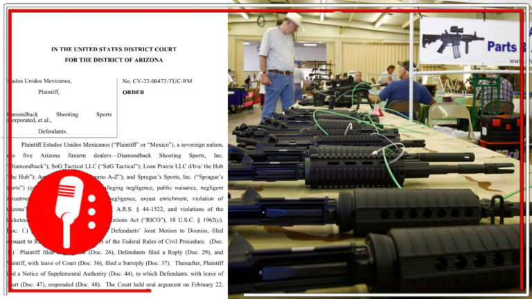 Corte Federal de Arizona respalda a México en litigio contra vendedores de armas