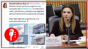 ¡INE le pone un alto a Xóchitl Gálvez!: El mal uso del emblema institucional del INE daña a todos los mexicanos, responde Carla Humphrey