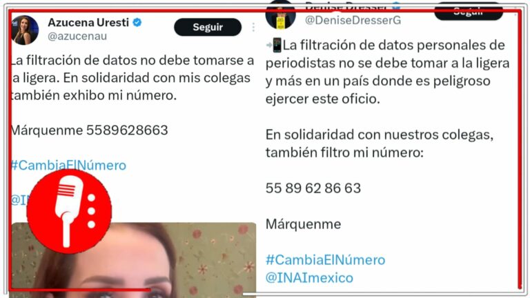 La derecha impulsa nueva campaña sucia: En redes denuncian que voceras del conservadurismo comparten los mismos números telefónicos, para hacerse de la información de la gente y bombardearlos de spots del PRIAN