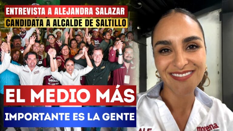 Entrevista | El medio más importante es la gente: Alejandra Salazar señaló que existe un cerco mediático en Saltillo, Coahuila, porque le sirven al PRIAN; aseguró que quiere quitarle el poder a la derecha y devolverlo al pueblo