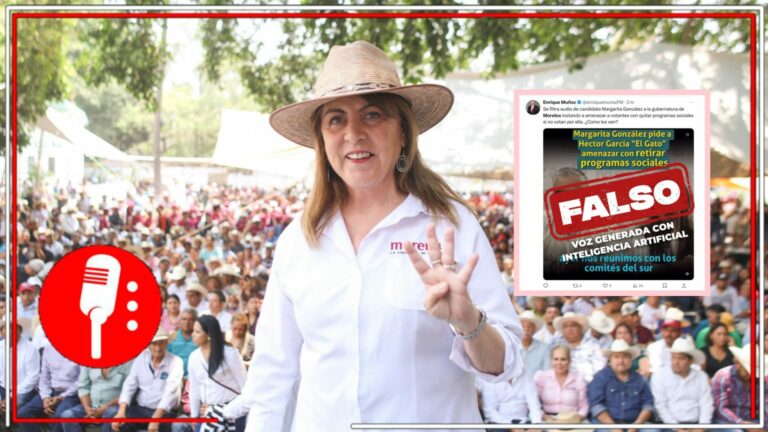 La derecha está desesperada: Margarita González Saravia desmiente a López-Dóriga, tras difundir audio creado con IA para tratar de desprestigiar a la candidata de la 4T