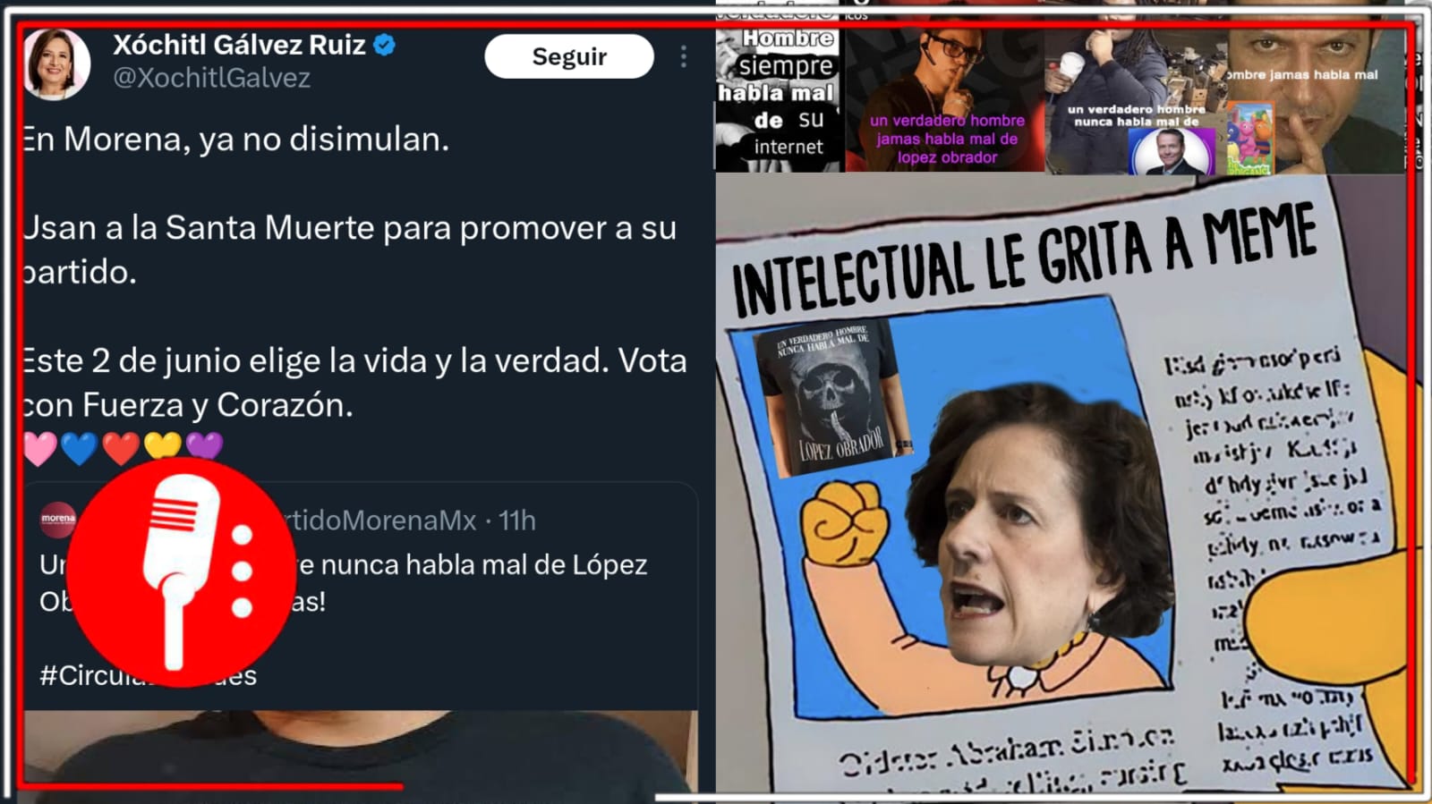 No soportaron: Dresser y Gálvez se escandalizan por meme publicado por Morena pero Poncho Gutiérrez les arruina su nado sincronizado