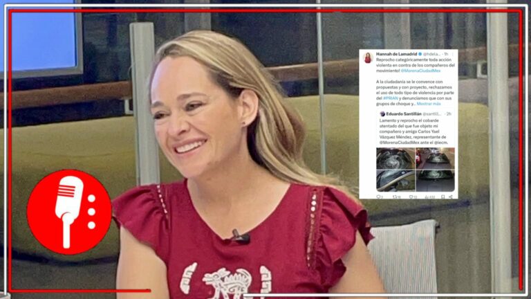 La morenista Hannah de Lamadrid condenó y denunció que grupos de choque vinculados al PRIAN, cometieron el atentado en contra del representante de Morena CDMX ante el IECM
