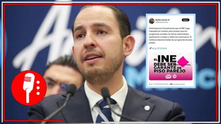 La derecha quiere confundir al pueblo: El INE llamó al líder panista Marko Cortés a abstenerse de utilizar el “logo” del órgano electoral en la propaganda del PAN