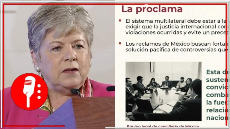 Ecuador debe rendir cuentas por la violación a la Embajada de México y disculparse de manera pública; Alicia Bárcena presenta reclamos ante Corte Internacional