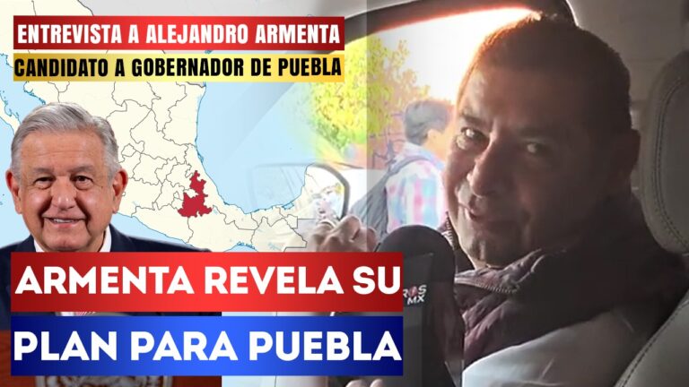 La respuesta de la población es extraordinaria: Alejandro Armenta, candidato a la gubernatura de Puebla por Morena, narra cómo han sido sus primeros días de campaña