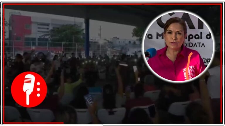 Los atrapan provocando apagón: Personal de Playa del Carmen, aún gobernado por prianistas allegados a Lili Campos, le cortan la luz a Estefanía Mercado, candidata de la 4T (VIDEO)