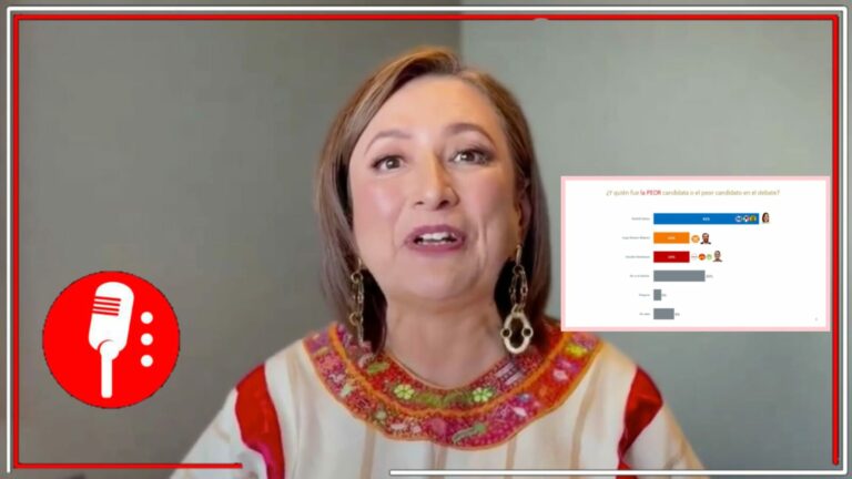 Sin ideas ni propuestas de campaña: Xóchitl Gálvez es considerada la “peor” candidata en el primer Debate Presidencial, con el 41% de las menciones, revela De Las Heras