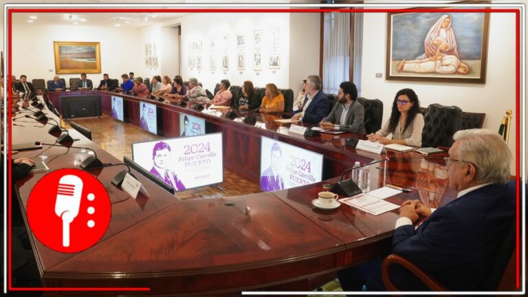 El presidente López Obrador se reúne con familiares de los mineros de Pasta de Conchos y El Pinabete, para evaluar los trabajos de rescate encabezados por la CFE