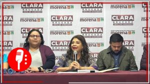 La derecha muestra su autoritarismo: Clara Brugada denunció que el candidato del PRIAN, Santiago Taboada, quiere callar al movimiento de la 4T para que no se le vincule con el Cártel Inmobiliario al que presuntamente pertenece (VIDEO)