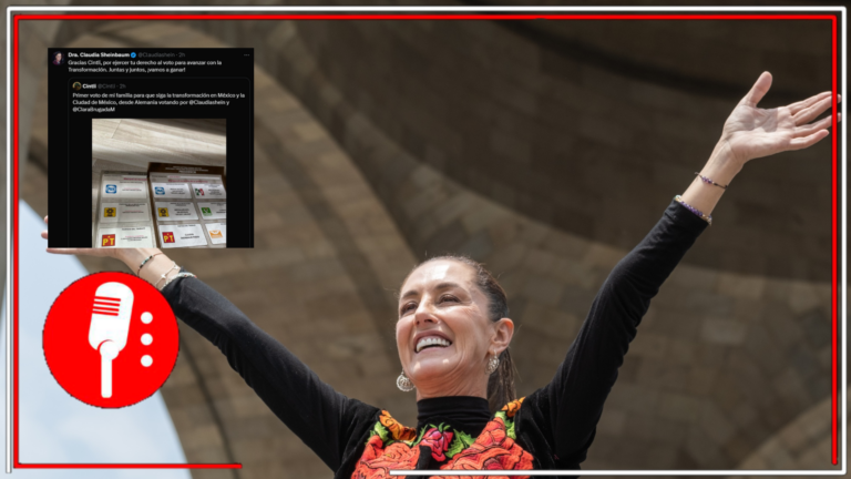 A la Transformación no la para nadie. Mexicanos en el extranjero emiten su voto por Claudia Sheinbaum y ella agradece, &#8220;No les vamos a fallar&#8221;, asegura