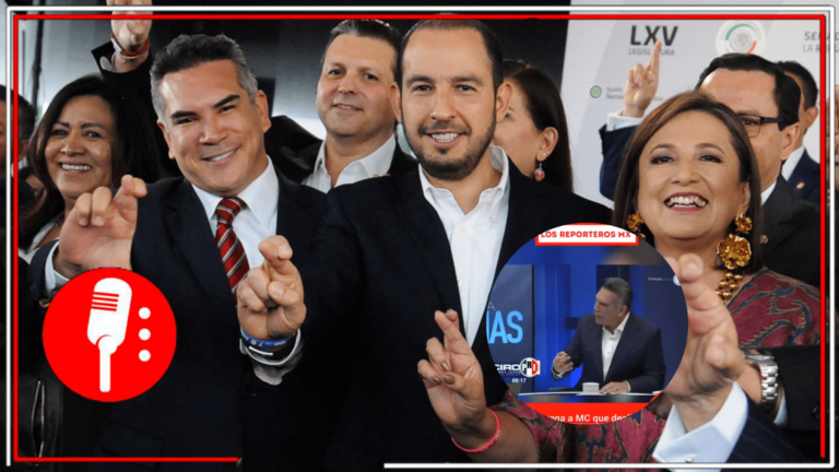 Preparan el terreno para la derrota de su candidata: Después del anunciado fracaso de Gálvez en el segundo debate, &#8220;Alito&#8221; Moreno y Marko Cortés ruegan a Jorge Máynez que decline en favor del PRIAN