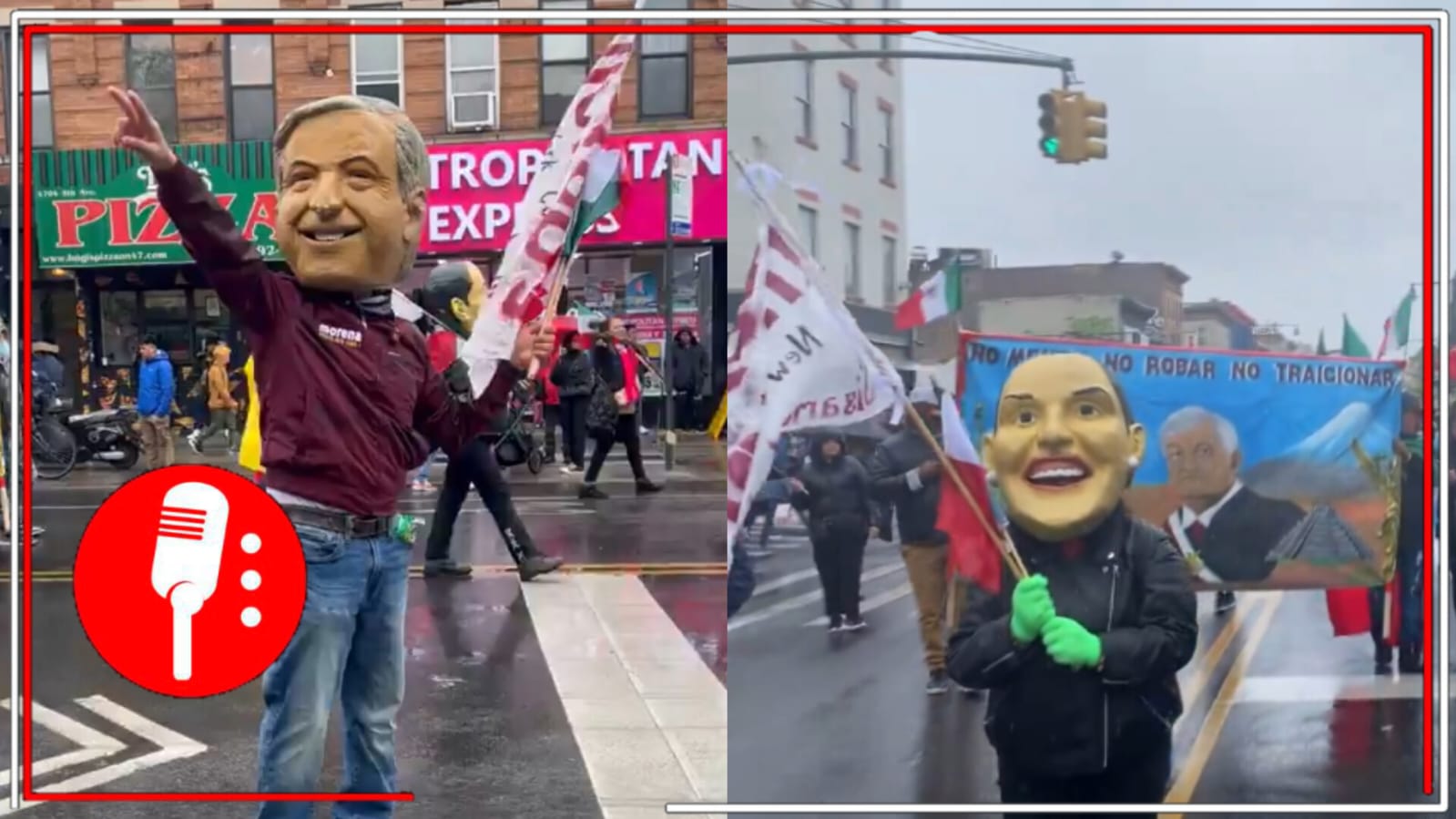 “¡Es un honor estar con Obrador!”: Mexicanos que radican en Nueva York salen a la calles para celebrar el 5 de mayo; expresar su amor por el presidente López Obrador y a la doctora Claudia Sheinbaum