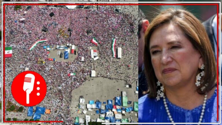 Un fracaso la marea de la derecha: La marcha conservadora del PRIAN a favor de Xóchitl Gálvez no logró llenar el Zócalo de la CDMX, a pesar de los cientos de acarreados (VIDEO)